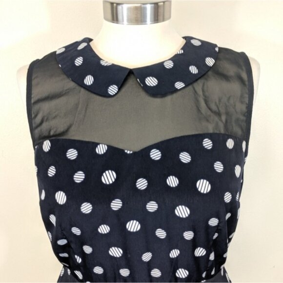 Three Ena Polka Dot Fit & Flare - Picture 2 of 6